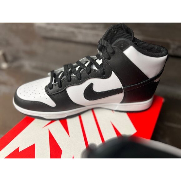 Nike Dunk High Black White (2021) Size 10.5- DD1399-105 - Picture 5 of 14